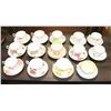 Image 1 : LOT OF 14 SETS OF FINE CHINA TEA CUPS AND SAUCERS