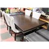 Image 1 : SHOWHOME TABLE (42"X76"X30") W/ 20" LEAF & 4