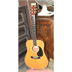 1970S EMPERADOR ACOUSTIC GUITAR KOREA WITH STAND.