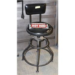 POWERBUILT SHOP STOOL. TOOLS