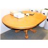 Image 1 : CLAWFOOT DINING TABLE WITH LEAF, NO CHAIRS