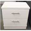 Image 1 : WHITE 2 DRAWER NIGHT STAND 21"X16"X22.5"H. FURNITE