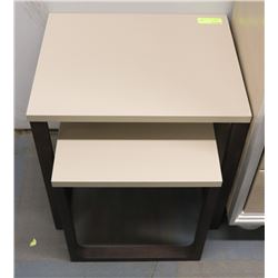 2 TONE NESTING TABLE PAIR