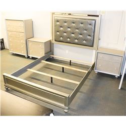 QUEEN SIZE 5 PC SNAKESKIN STYLE BEDROOM SUITE INCL