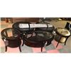 Image 1 : GLASSTOP 3 PC COFFEE TABLE SET