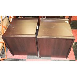 PAIR OF NIGHT STANDS 22X22X22"H . FURNITURE
