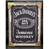 Image 1 : NEW JACK DANIELS WHISKEY FRAMED BURLAP CANVAS