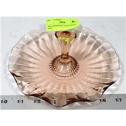 PINK DEPRESSION GLASS SERVER DISH