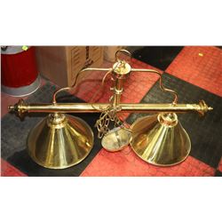 BRASS POOL TABLE LIGHT