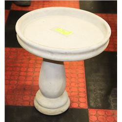 CONCRETE 2 PIECE BIRD BATH 15" X 15"