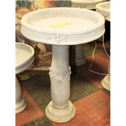 CONCRETE 2 PIECE BIRD BATH 16" X 23"