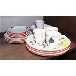 20PC CHRISTMAS PLATE SET