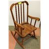 Image 1 : CHILDS  WOOD ROCKING CHAIR