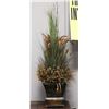 Image 1 : METAL PLANTER WITH ARTIFICIAL FOLIAGE