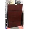 Image 1 : CHERRY WOOD 4 DRAWER FILING CABINET