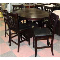 ESTATE SOLID DARK WOOD PUB-STYLE DINING