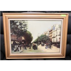 ESTATE COPPER TONE FRAMED PICTURE