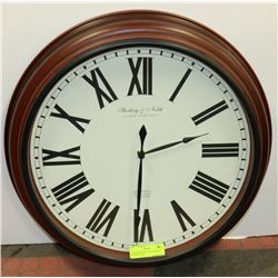 LARGE STERLING AND NOBLE 20" ROUND CLOCK