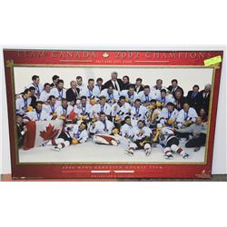CANADIAN 2002 OLYMPIC TEAM PLAQUE STYLE PICTURE.