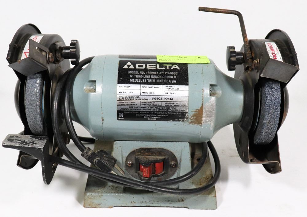Delta 6 Inch Thin Line Bench Grinder DELTA 6" TRIM LINE BENCH GRINDER