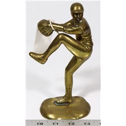 SOLID BRASS BASKETBALL PLAYER 7.5" TALL