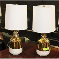PAIR OF SHOWHOME TABLE LAMPS