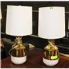 Image 1 : PAIR OF SHOWHOME TABLE LAMPS