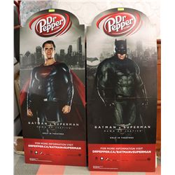 LIFESIZE BATMAN SUPERMAN DR. PEPPER POSTERS
