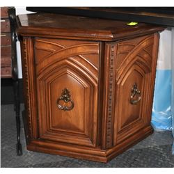 PENTAGON SHAPED END TABLE