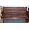 Image 1 : IRON AND WOOD GARDEN BENCH