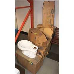 GROUP OF 9 ELJER TOILET BOWLS