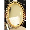 Image 1 : GOLD TONE OVAL FRAMED MIRROR