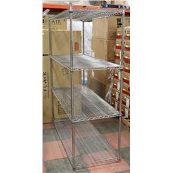 4 SHELF METAL SHELF 60W X 25D