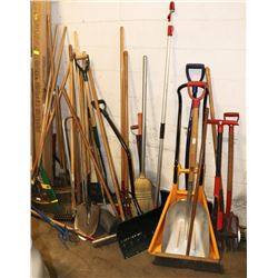 LARGE LOT OF YARD TOOLS