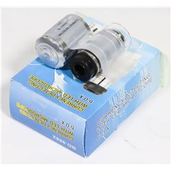 JEWELLERS MAGNIFIER 60 POWER WTH LED AND UV LIGHTS