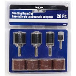 NEW! 20PC SANDING DRUM SET