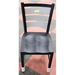 BLACK METAL CAFE CHAIR