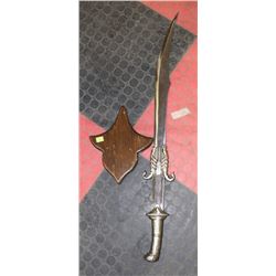 LONG SWORD AND WALL PLAQUE,SOME BROKEN PIECE