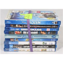 LOT OF 9 BLUERAY MOVIES