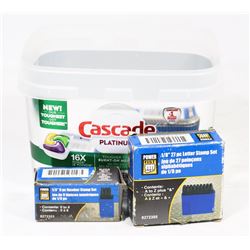 1/8" 27"PC LETTER STAMP SET & 9PC NUMBER STAMP SET