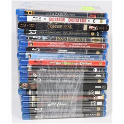 BUNDLE OF 18 BLU-RAY DVD MOVIES -