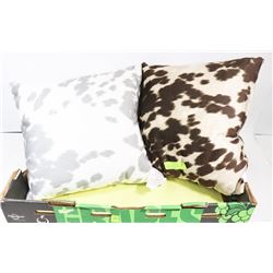 LOT OF 2 NEW WESTERN COWBOY INSPIRED PILLOWS
