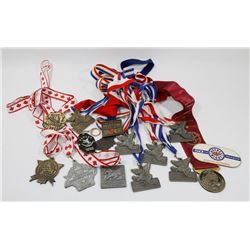 BAG OF ASSORTED RIBBONS AND METALS