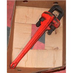 LOT OF TWO 24" RIDGID PIPE WRENCHES.