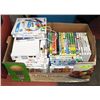 Image 1 : WII CONSOLE (NEEDS CORDS) & BOX OF OVER 45 GAMES