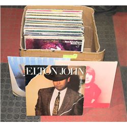 BOX OF 60 ASSORTED LP RECORDS