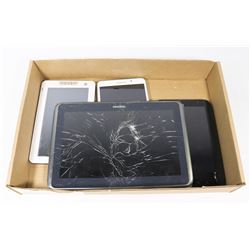 4 UNTESTED TABLETS 3 SAMSUNG GALAXY & 1 IHIP