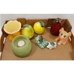 FLAT OF ASSORTED DECORATIVE CANDLES