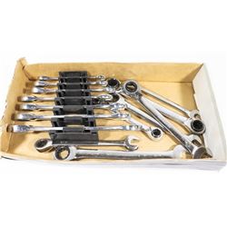 SET OF STANDARD RATCHET WRENCHES & EXTRA WRENCHES