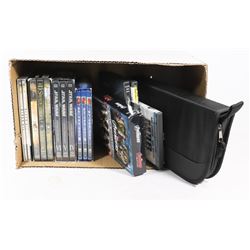 BOX W/BLACK DVD CASE CONTAINING 37 DVDS